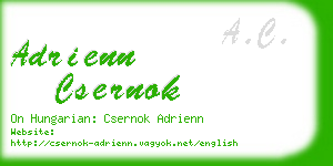 adrienn csernok business card